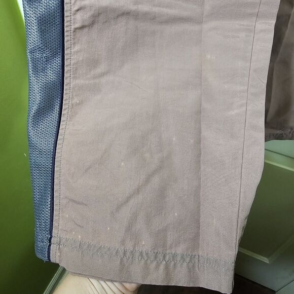 Vintage BUM Equipment Baggy Windbreaker Pants Mens L Mauve Nylon Cargo Y2K - Picture 4 of 9